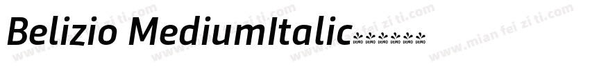 Belizio MediumItalic字体转换